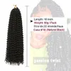 Tutku Twist Saç 18 inç 22 iplik Kelebek Locs uzun tığ işi saç boho örgüler saç stili kıvırcık örgü saçları kadınlar için saç uzantıları