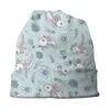 Berets Axolotl Blumen gesprenkeltes Muster Frühlingsausgabe Männer Frauen dünne Mützen Outdoor Ski Cap Doppelschicht Stoff Motorhaube Hut