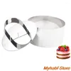 Bakvormen RVS Mousse Ringvorm DIY Cake Dessert Pudding Rijstbal Pannenkoek Decoreren Gereedschap Keukengadget