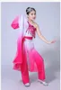 Costume de danse traditionnel chinois Yangko pour enfants, élégant, costume de danse en éventail, pratique de danseur classique, vêtements Hanfu t4QM #