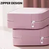 Storage Boxes Dressing Table Box Portable Led Mirror Cosmetic With Multi Compartments For Jewelry Makeup Small