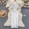 Crochet Dres Tricot Découpé Dr Jurk Dames Beach Dres pour femmes 2023 Manches courtes Femme Robes Mujer Maxi Lg Dr S3fk #