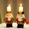 Kerzenhalter Weihnachtsdekoration Harzfiguren Kindergeschenke Teelichthalter für
