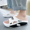 Summer Mens Super Soft Super Fire Non-Slip Beach Slippers Wear-Resistent Trendy Fashion All-Match Comfort Summer Main 240326