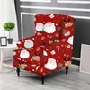 Chair Covers Merry Christmas Armchair Year Home Decor Stretch Printing Wingback All-inclusive 2024Xmas Sofa Slipcovers
