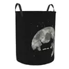 Sacs à linge Scottish Westie Dog Moon Panier pliable Grand bac de rangement pour vêtements West Highland White Terrier Puppy Panier pour bébé