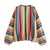 Unizera 2023 Automne/Hiver Nouveau produit Femme Nouveau Fi Casual Lâche Multi couleur Crochet à main Pull Cardigan Manteau 47Sl #