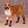 Vêtements de chien chaussures hiver grip chaussettes protecteur doux anti bottes protecteurs pour animaux de compagnie chiens petit moyen si