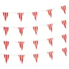 Decoratieve Bloemen 10/30M Reclame Hangende Vlaggen Carnaval Thema Feestdecoratie Vlag Rood En Wit Gestreepte Wimpel