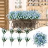 Decorative Flowers Spring Orchid Simulation Flower Arrangement Living Room Bedroom Home Decorations Floral Art Blue