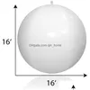 Dekoracja imprezy 40 cm pływająca piłka zdalnie sterowana nadmuchiwana loda LED Light Up Balls nawet basen zabawek Pelotas de Playa con luz ve dhpao