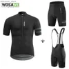Cycling Jackets WOSAWE hommes cyclisme Maillot ensemble hommes cyclisme vêtements route vélo chemises Shorts costume vélo cuissard vtt Ropa Ciclismo Maillot24329