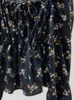 Damenblusen OCEANLOVE Hemdblusen mit quadratischem Ausschnitt Damenoberteile Frühling Sommer Süßer Druck mit Blumenmuster Blusas Mujer Elegante Vintage-Einfache Camisas