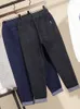 Große Größe 120 kg Strench Harem Jeans Knöchel Länge Hohe Taille Denim Hosen Blau Frühling Sommer Vaqueros Momo Baggy Jeansy Koreanische Hose 29VW #