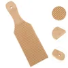 Baking Tools 1pc Wood Pasta Board Noodles Butter Paddle Home Stripe Shaped Mold (Log Color)