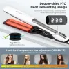 Ferros Ckeyin 40mm Alisador de Cabelo Cerâmica Aquecimento Rápido Íon Negativo Flat Iron Vapor Spray Temperatura Ajustável Ferramenta de Estilo de Cabelo