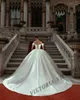 Viktoria Prince Satin Wedding Dres for Woman 2024 신부 볼 가운 오프 어깨 레이스 업 vestidos de novia custom made o2p8#