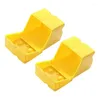 Plates Sliced Cheese Container 2Pcs Slice Holder Plastic Refrigerator Box Easy Install To Use
