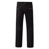 zipper Pocket Ripped Jeans For Men Mid-Waist Butt Casual Denim Trousers Hip Hop High Street Trousers For Mens Elastic Pants N4xE#
