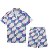 Survêtements pour hommes Chemises imprimées Chemises hawaïennes décontractées à manches courtes Costumes de plage d'été Chemises habillées de créateur