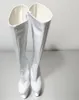 Dance Shoes 20cm High Heel Leather And Knee-high Sexy Boots 8-inch Flat-panel Style Baking Paint