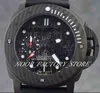 Horloge van hoge kwaliteit Luxe mode Klassiek Automatisch uurwerk 47 mm Carbotech linksom Zwart rubberen band Duiken Herenhorloges Lyb4