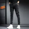 Printemps été Baggy Jeans hommes demin joggers pantalons hommes vêtements pantalons cargo cordon pantalon mince y2k streetwear jeans i4fj #