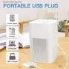 Luftrenare Portable Air Purifier Desktop Luftrenare med verkligt effektiv luftfilter nattljus lämplig för allergier astma husdjur rökare240329