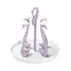 Kitchen Storage Swan Shape Glass Cup Holders Multifunctional Drain Rack Cups Drying Stand For Counter