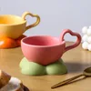 Tassen Untertassen Kreative Macaron Liebe Wolke Keramik Kaffeetasse Und Untertasse Hochwertige Milch Wasser Paar Set Frühstück