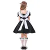 Umorden Child Amine Cute Lolita French Maid Cosplay Costplay Black White Dr Mundlid Girls Wair Halen Party Costumes P0WB#