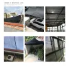 Reti 12Pin 70% HDPE AntiUV Nero Tenda Da Sole Netto Serra Gazebo Maglia Dello Schermo Piante Da Fiore Copertura Parasole Netto Ombra Esterna panno