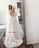 Manches courtes bouffantes dentelle 3D mariage Dres Champagne Liner Tulle Appliques robes de mariée formelles femmes 2023 l7gG #