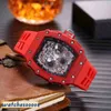 RM11 Luksusowe mechaniki męskie Watch Net Red Silica Gel z watną lufą mody męską i trendami damskimi