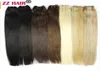 100gpcs 16quot24quot Machine Gemaakt Remy Haar Inslag Weven 100 Human Hair Extensions Rechte Natuurlijke Zijde Nonclips Haren3541230