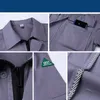 Yansıtıcı Stripe Güvenlik İşleri Tulumlar Erkekler İçin İşçi Giysileri Seti Merhaba Yaz İş Giyim Fabrika Atölyesi Tekdüze Düz Renk Y9BV#