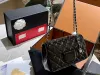 High quality summer hot fashion design ladies classic patent leather gold ball chain bag Sheepskin material diamond check clamshell bag super all-match crossbody b