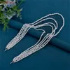 Topqueen SG04 Biżuter Bride Wedding Acries Crystal Tassel Wisiant Naszyjnik damski szal Bolero Dr ramię dekorati n0ee#