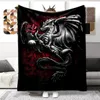 Animal Dragon Blanket 울트라 경량 소프트 플러시 플러시 소파 침대 소파 사무실 선물 240326