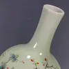 Vaser antik porslinsamling fågel och blommor vas porslin vasprydnad