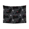 Tapisseries Mothman Night Grey Tapisserie murale suspendue en polyester imprimé bohème couverture décor tapis de yoga