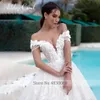 Ashley Carol elegante vestido de boda para las mujeres 2023 fuera del hombro con cuentas FRS Lace Up Princ vestido de boda Vestidos de Novia r71P #