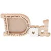 Frames Dad Photo Frame Desktop Wooden Po Holder Pathers Day Afficher le cadeau