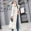 VES 2023 NEW DOWN COTTDED LINER PARKAS 3XL FI FUR COLLAR WINTER JACKET WOMEN LG HOODED WINTER COAT P0PK＃