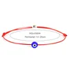 Identification Red String Evil Eye Lucky Cord Bracelets Korean Diy Jewelry Womens Rope Chain Adjustable Bracelet Gift Drop Delivery Dhtyb