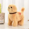 Robot Dog Toys Interactive Puppy Electronic Plush Animal Sound Control Walk Bark Electric Teddy Touch Musik Pet Kid Gift 240318