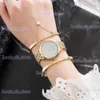 Other Watches Montre Femme Women Luxury Lady Temperament es Bracelet 3 Pcs Set Chain Wrist Birthday Clock Relogio Feminino T240329
