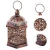 Candle Holders Tabletop Decor Decorative Morocco Lamp Vintage Lantern Ornament Iron Style Lanterns Home