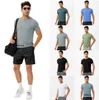 2024 Outfit da yoga Lu in esecuzione camicie a compressione Sport Sports Fitness Gyms Soccer Man Jersey Sport Sports Sports Dry Sport T- Top Top Lili Mans