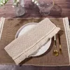 Table Mats Creative Square Dinner Pads With Lace Natural Jute Placemats Mat Kitchen Dining Decor Khaki